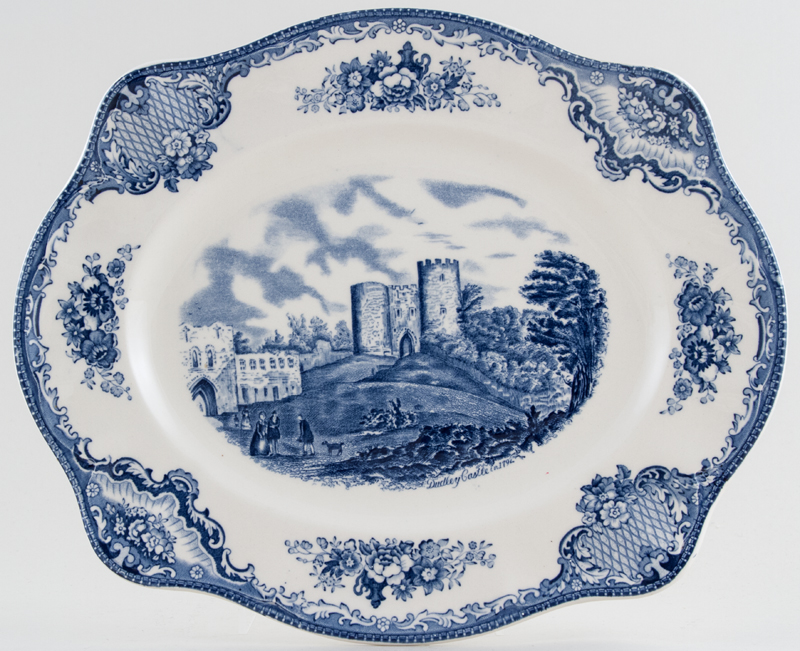 Meat Dish or Platter Dudley Castle c1950s